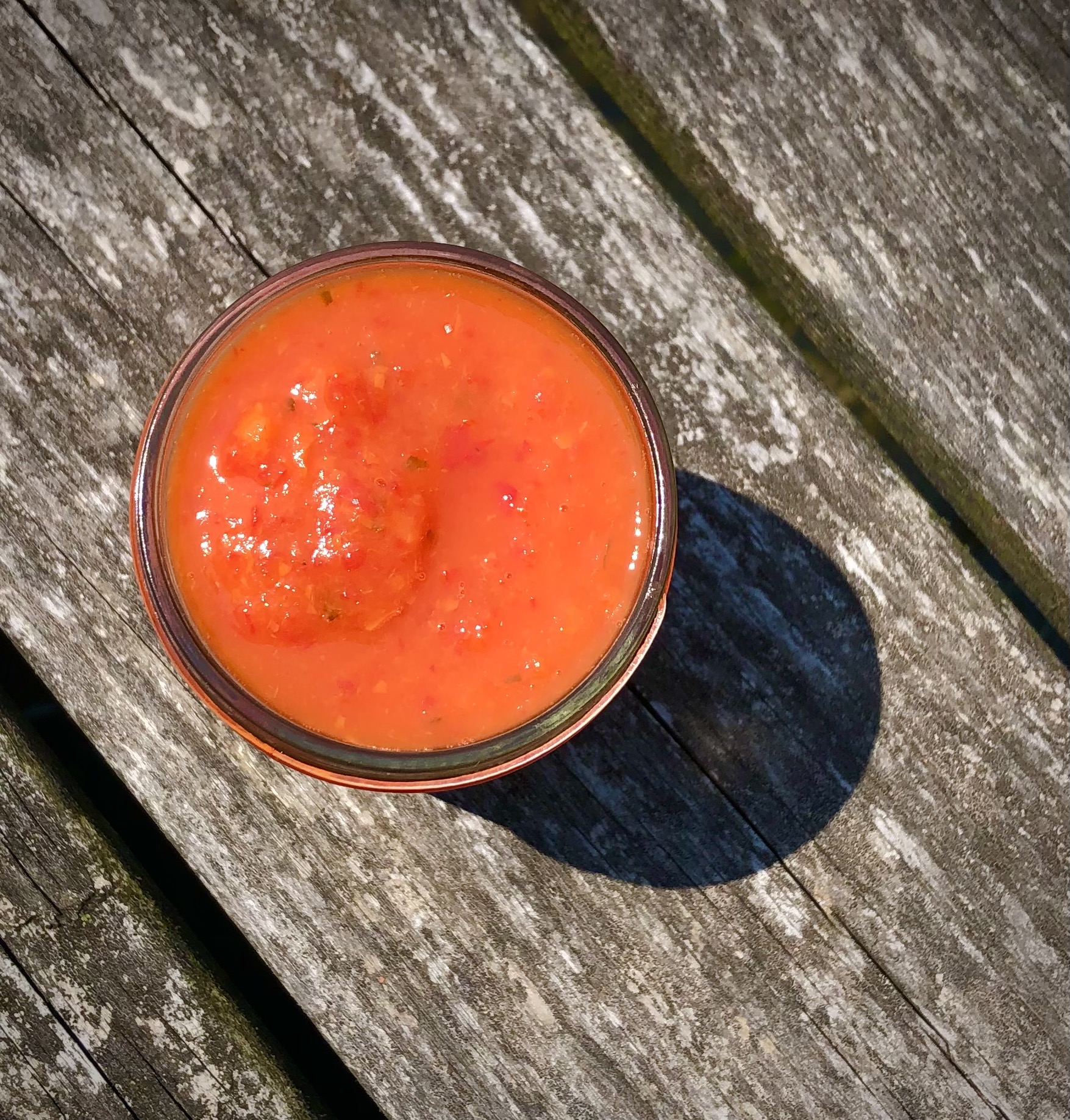 Lacto-Fermented Peach Jalapeno Hot Sauce