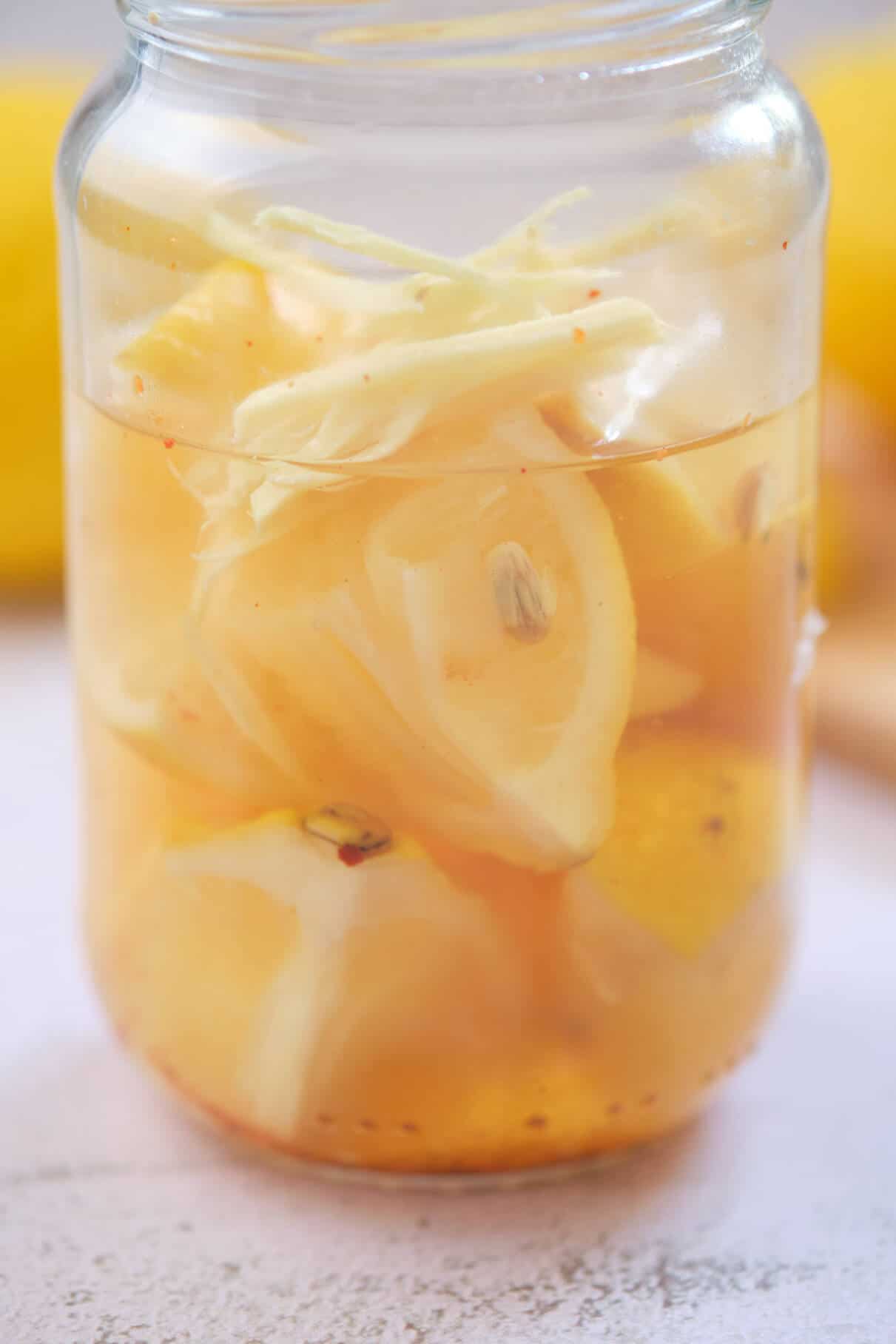 Homemade Sweet & Sour Canned Lemon Pickle