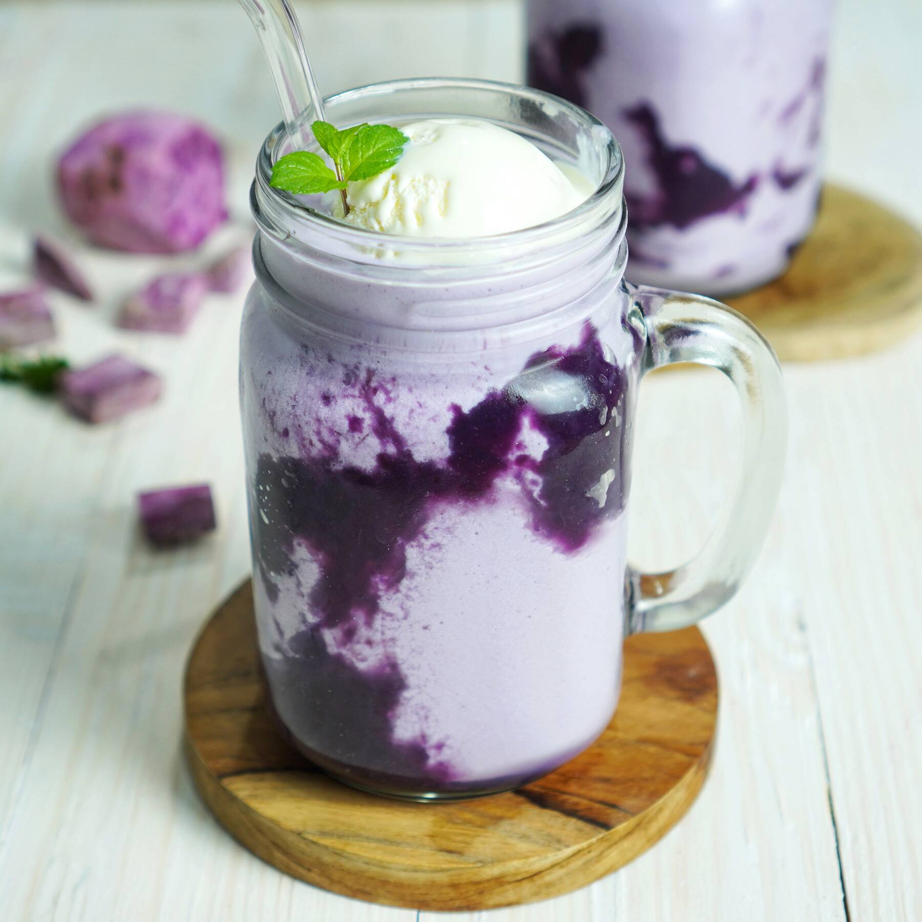 Ube (Purple Yams) Smoothie/Milkshake Recipe - Cook Gem