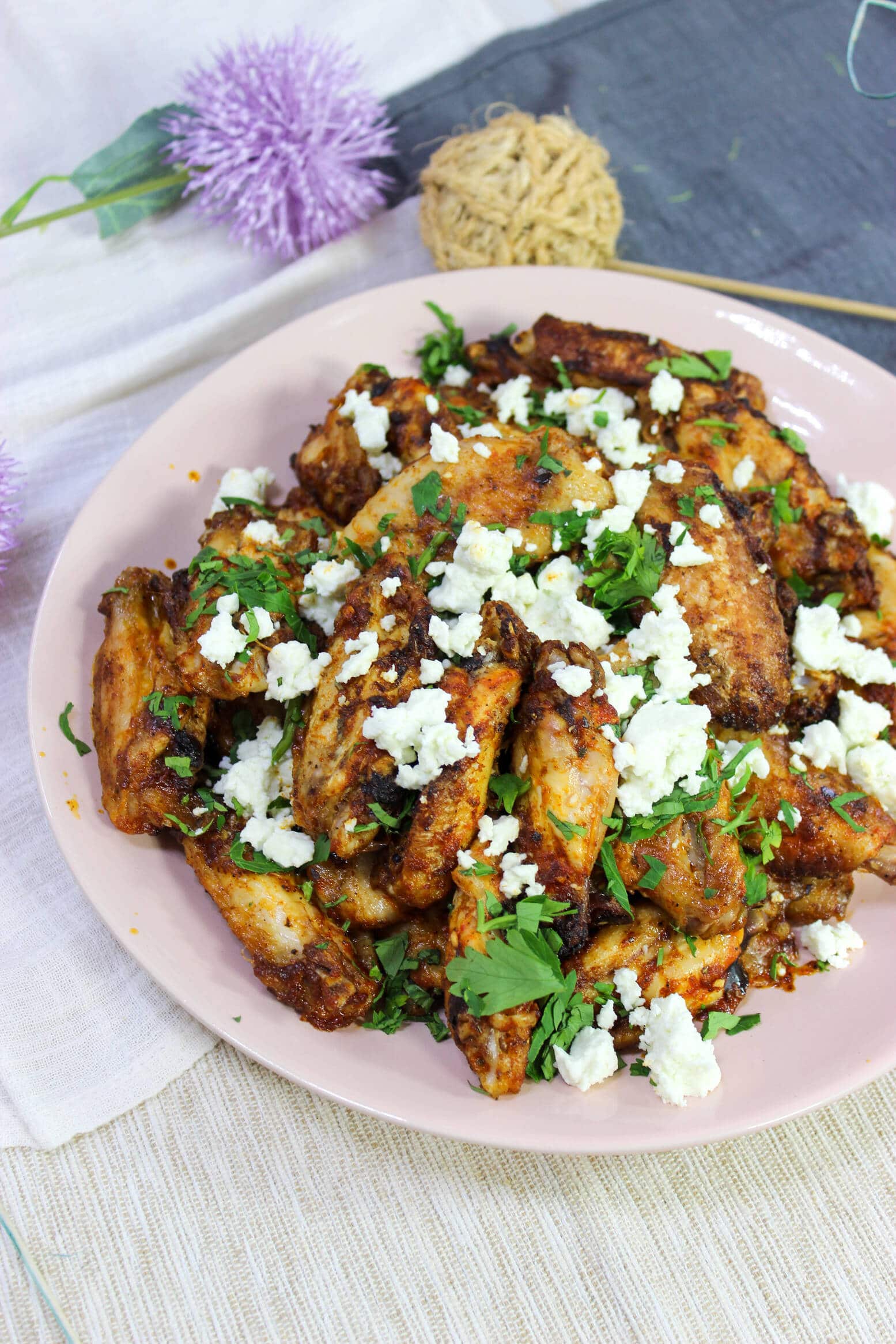 Super Simple Mediterranean Chicken Wings