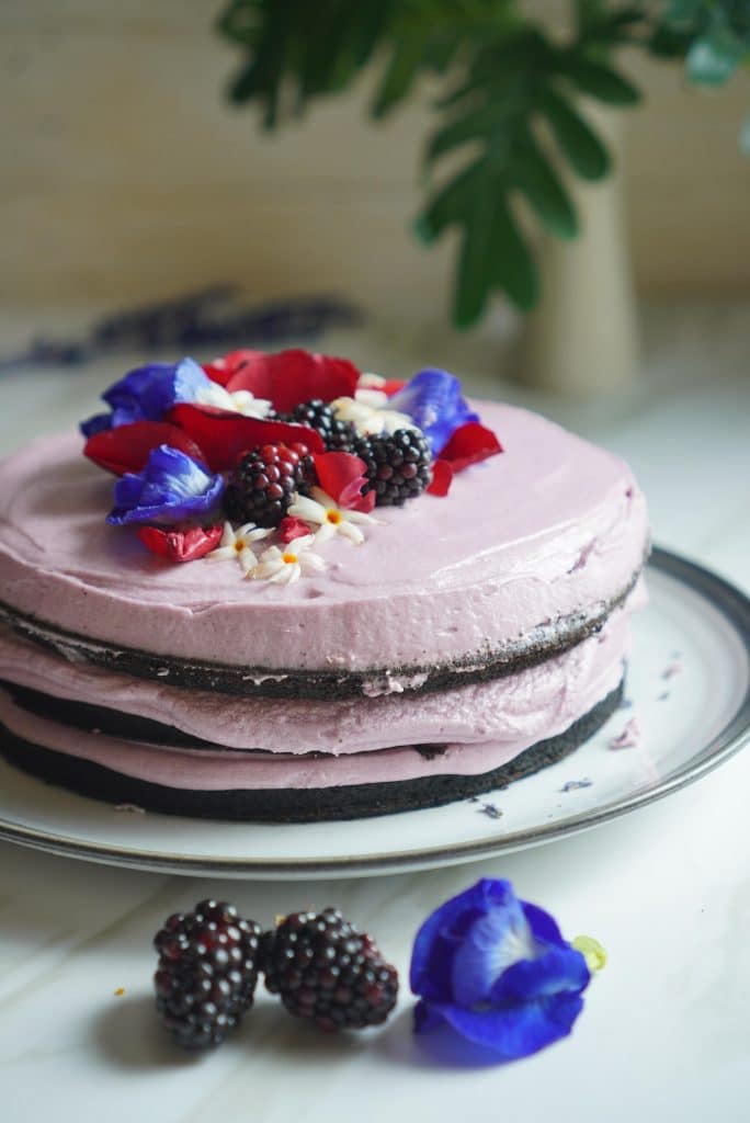 Best Homemade Chocolate Lavender Cake