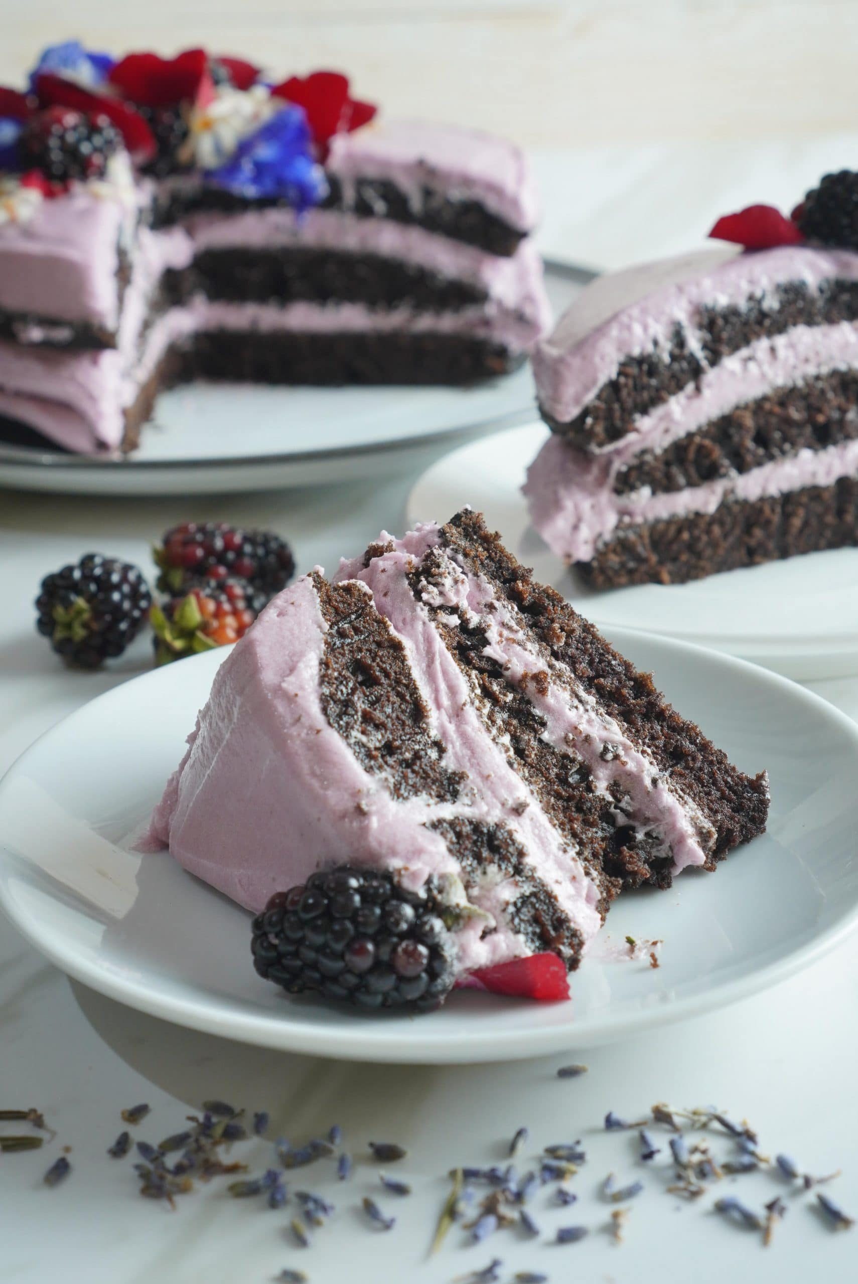 Best Homemade Chocolate Lavender Cake