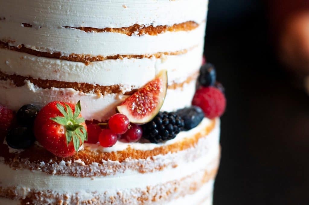 Chocolate Ice Cream Cake with Berries