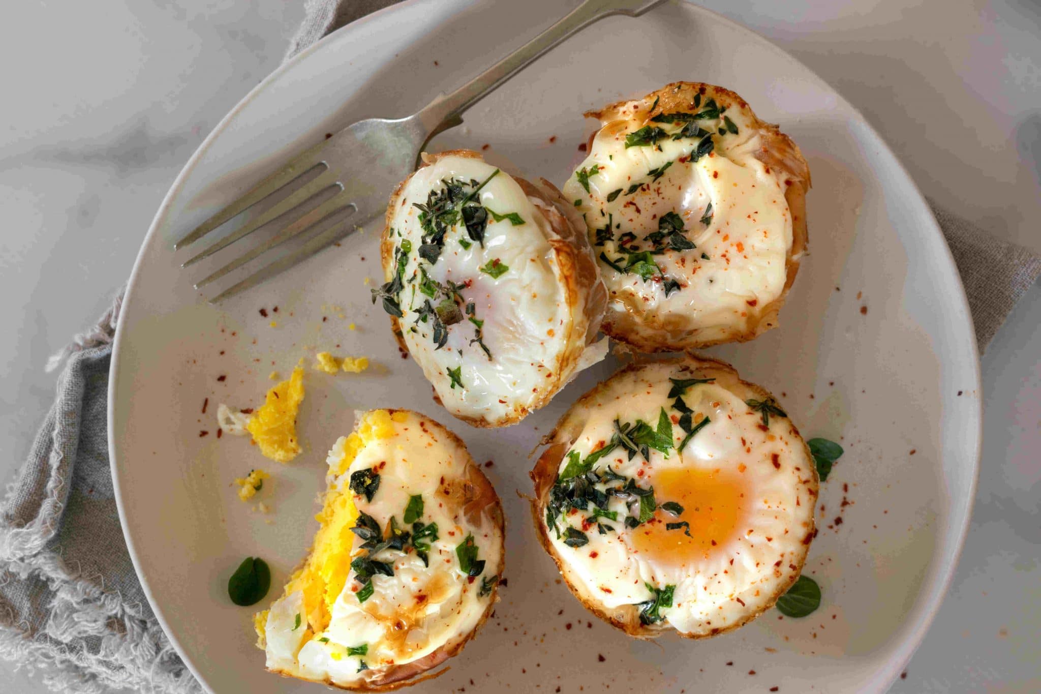 Delicious Prosciutto Egg Cups