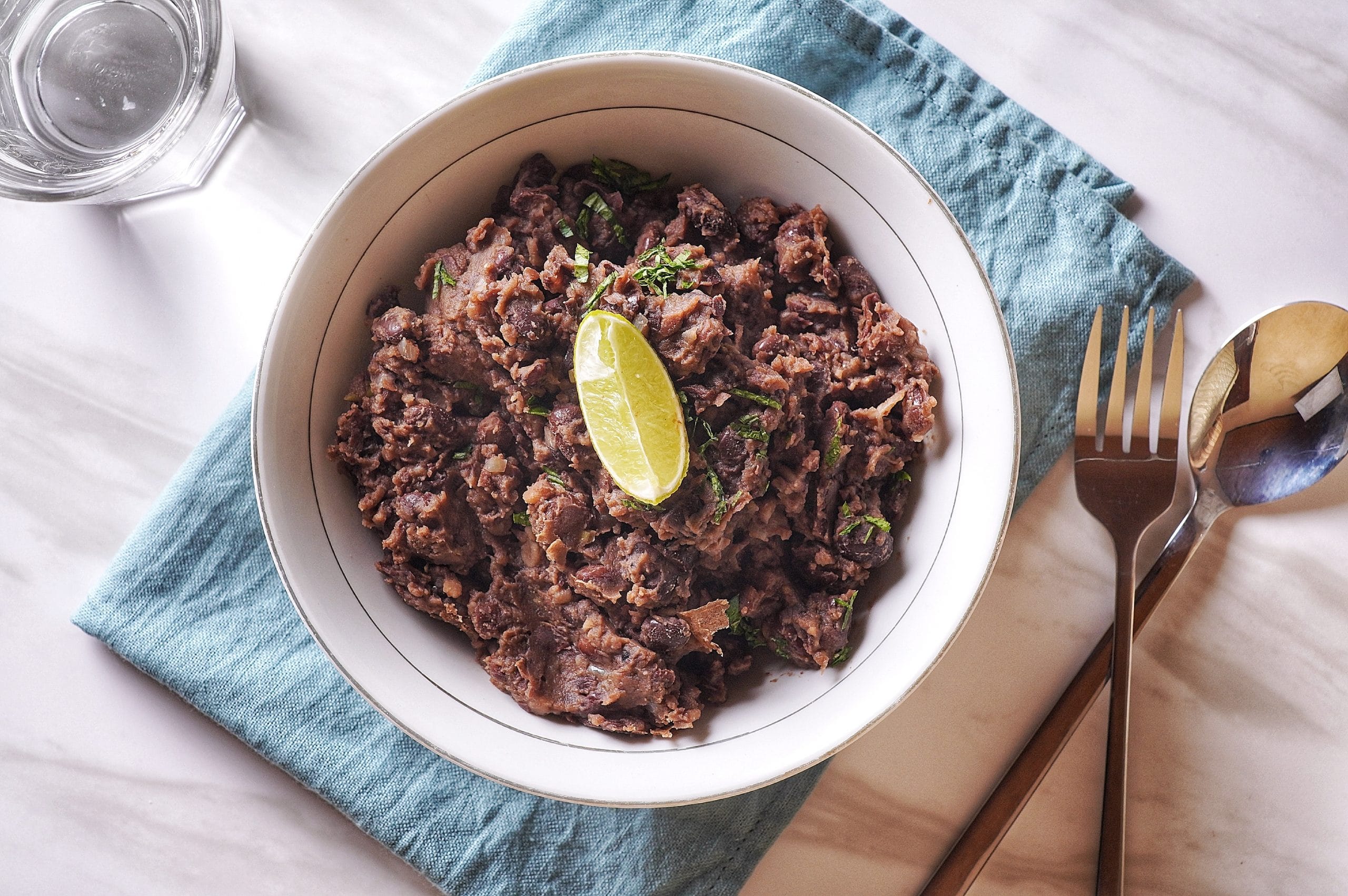Simple Chili's Mexican Black Beans Copycat