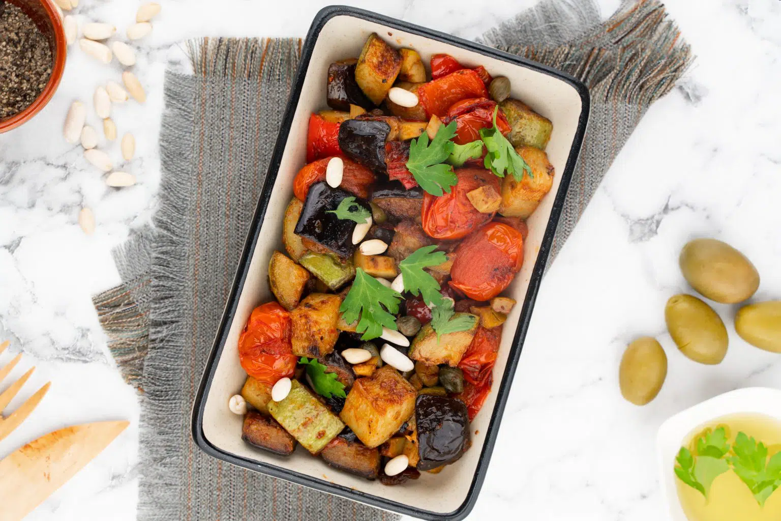 Easy Vegan Low FODMAP Eggplant Caponata
