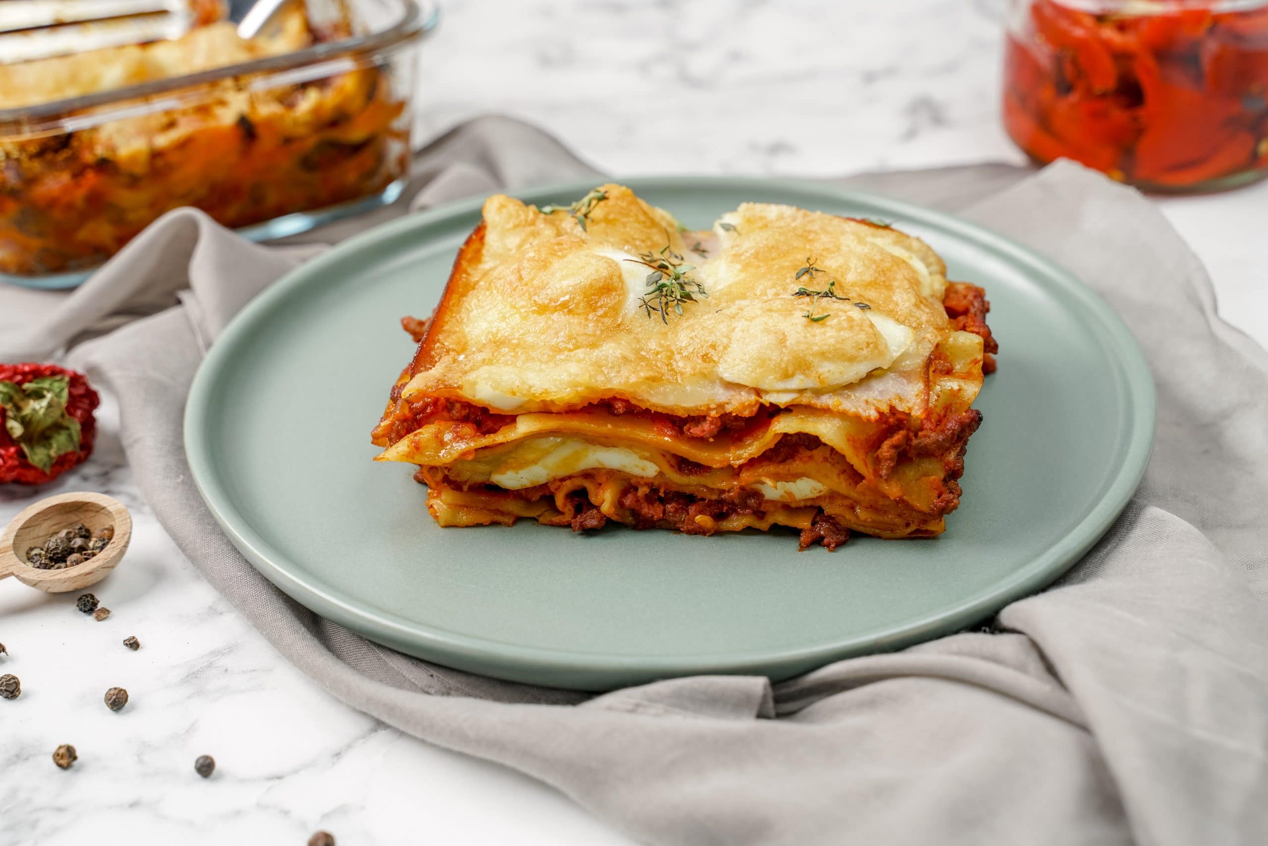 Simple Spicy Calabrian Chili Meat Lasagna