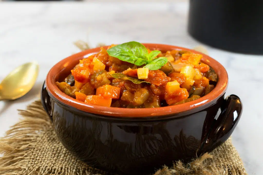Easy Vegan Low FODMAP Eggplant Caponata