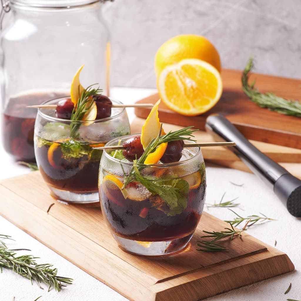 Easy Boozy Bourbon Soaked Cherries