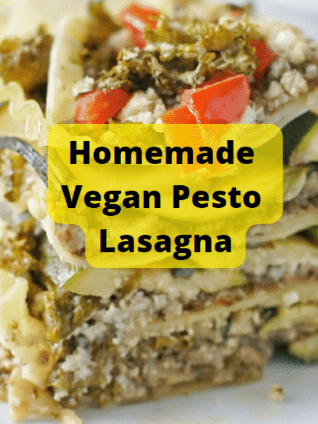 Homemade Vegan Pesto Lasagna Recipe Story