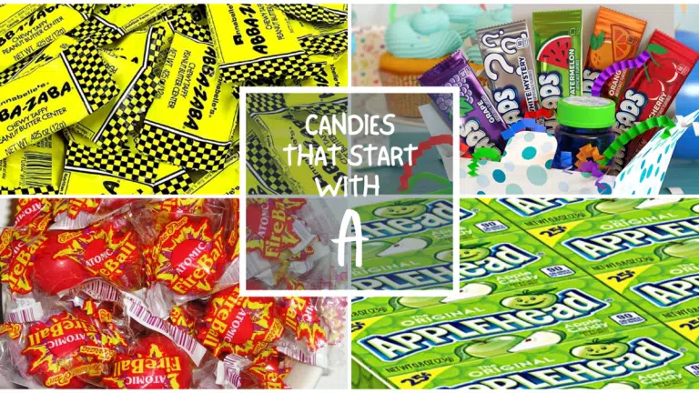 All The Candies That Start With A