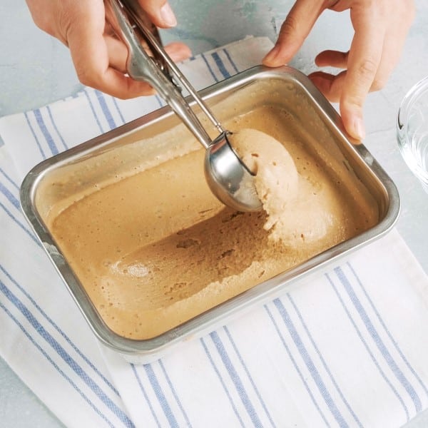 Homemade Black Garlic Ice Cream