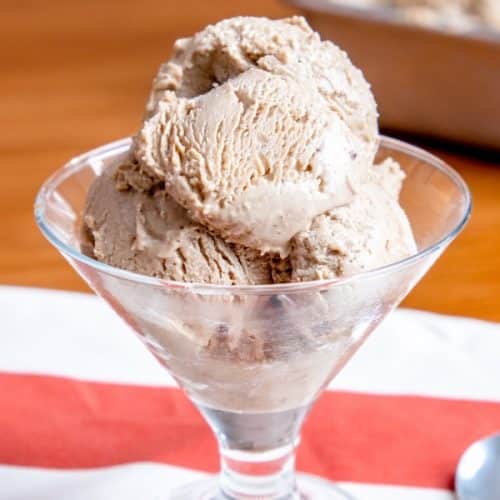 Homemade Black Garlic Ice Cream