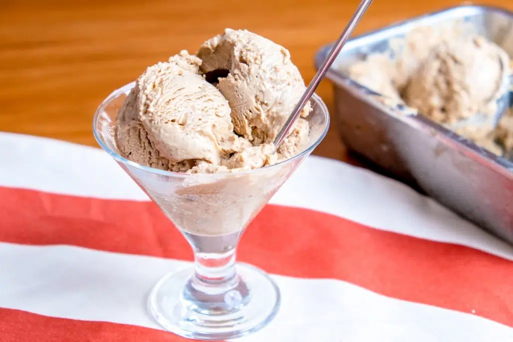 Homemade Black Garlic Ice Cream