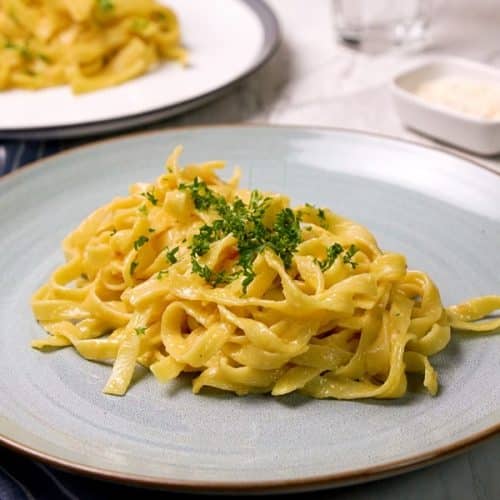 Homemade Pappardelle Carbonara