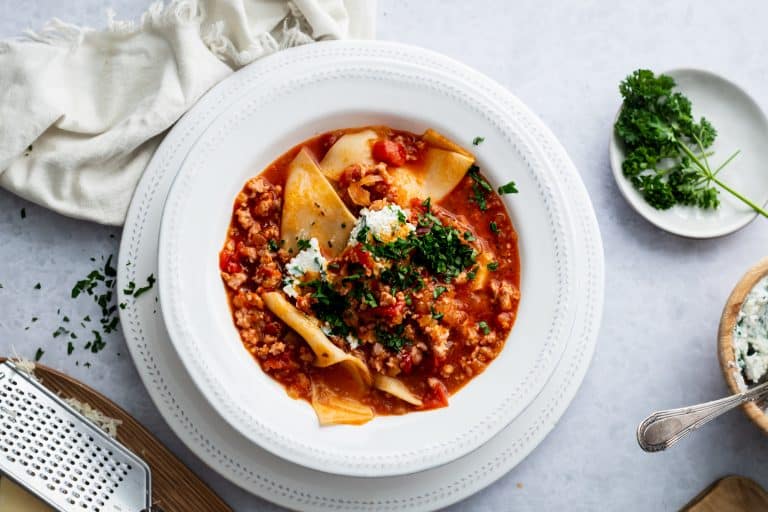 Homemade Instant Pot Lasagna Soup