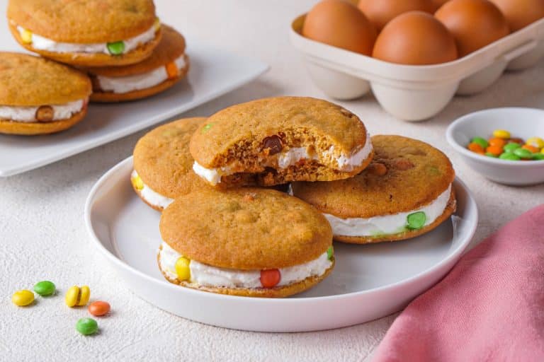 Homemade M&M Ice Cream Sandwiches