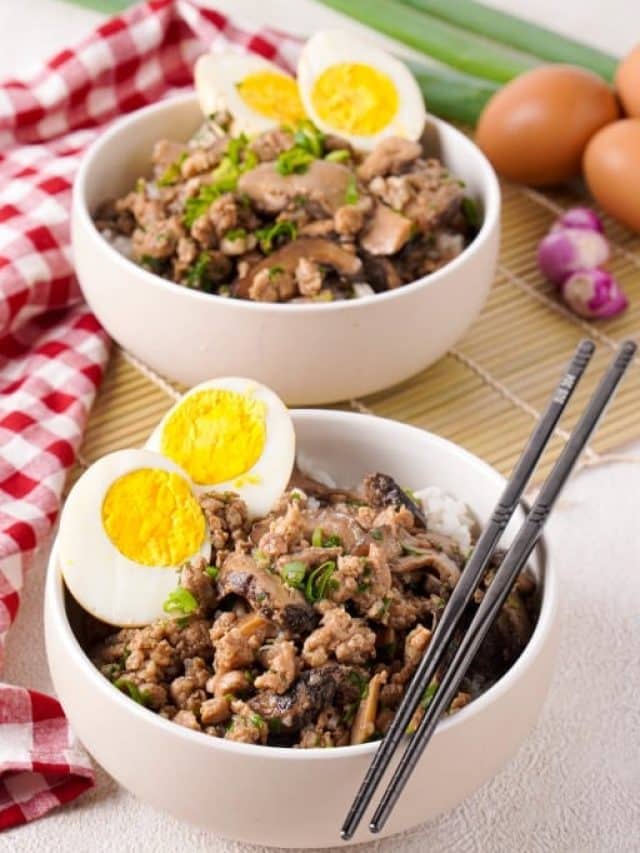 Simple Taiwanese Minced Pork Over Rice Recipe Story