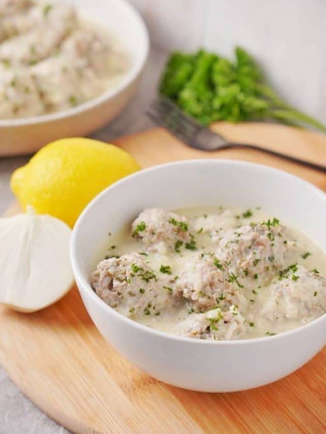 Easy Greek Lemon Meatball Soup Recipe Story