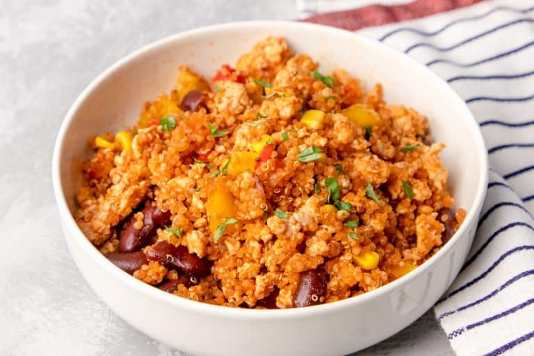 Best One Pan Quinoa with Ground Turkey