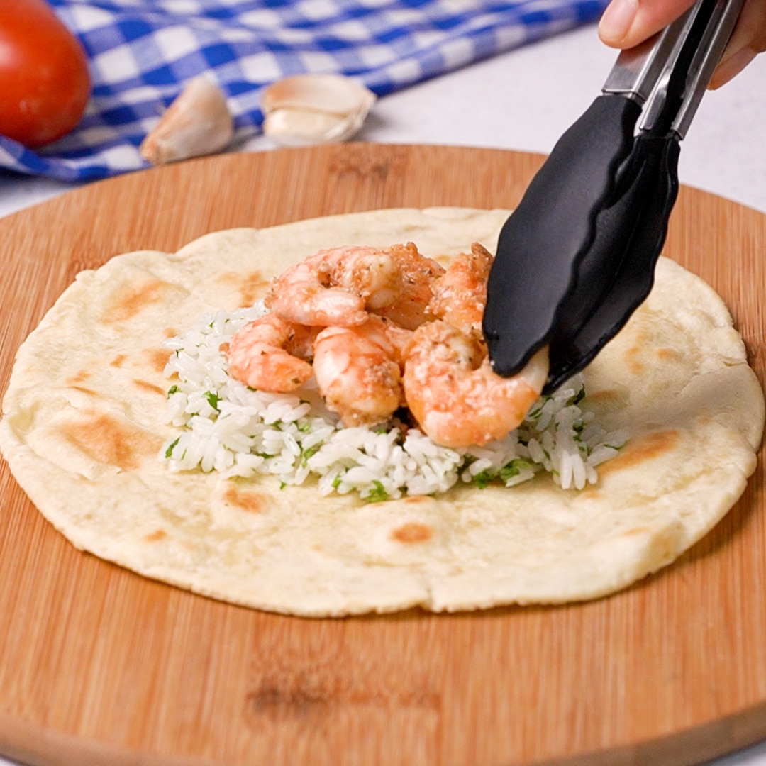 Simple Shrimp Burrito