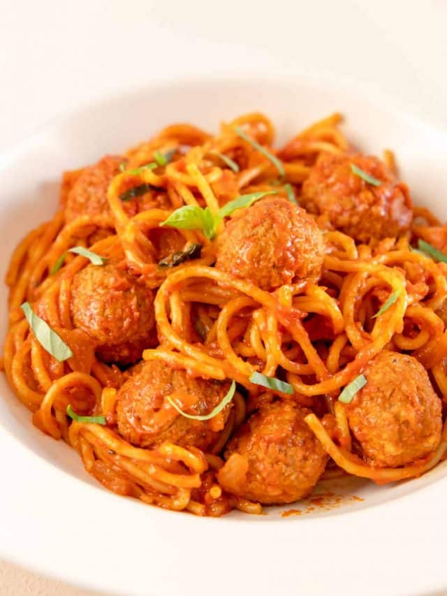 Homemade One Pan Spaghetti &  Meatballs Recipe Story