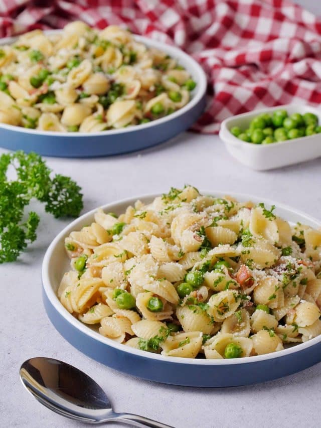 Homemade Pancetta Peas Pasta Recipe Story