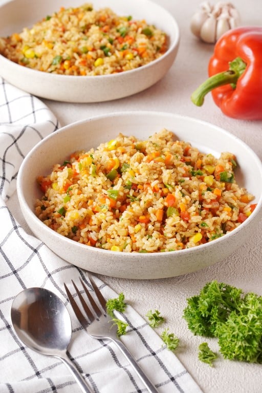 Homemade Guyanese Spanish Rice