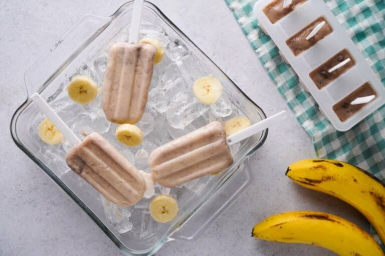 Healthy Homemade Banana Popsicles