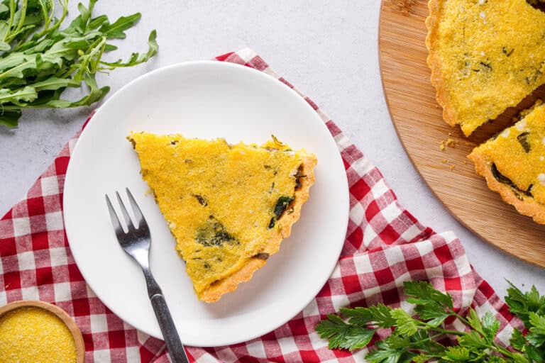 Simple Greek Hortopita (Greens & Cornmeal Crust Pie)