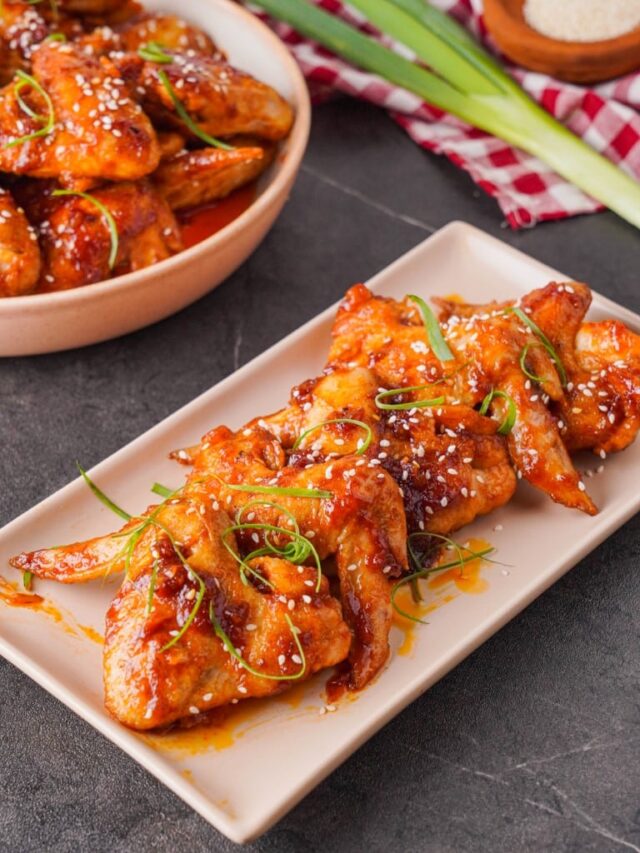 Spicy Korean Gochujang Chicken Wings Recipe Story