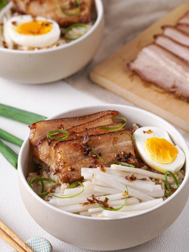 Homemade Japanese Braised Pork Rice Bowl Recipe Story