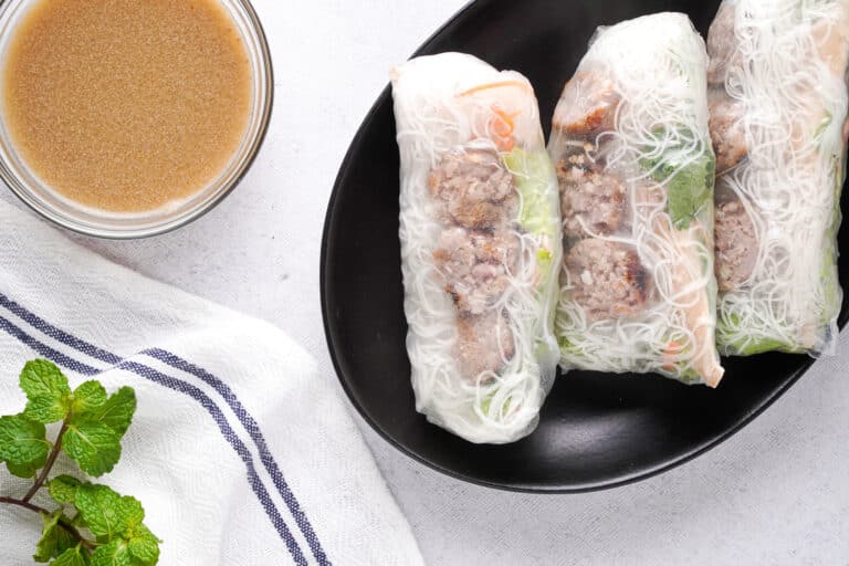 Simple Vietnamese Pork Spring Rolls